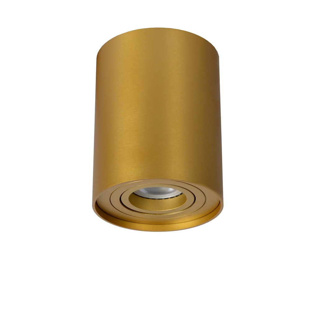 Lucide Opbouw plafondspotTube goud Ø 9,6cm - 22952/01/02